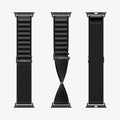 AMP10144 - Apple Watch Ultra (49mm) WBF1 in Black showing the 3 different view of the strap