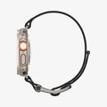 AMP05981 - Apple Watch (45mm) DuraPro Flex Ultra in Black showing the side