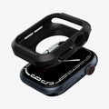 062CS24469 - Apple Watch Series (Apple Watch (45mm)) Case Rugged Armor in black showing the case hovering above the watch face