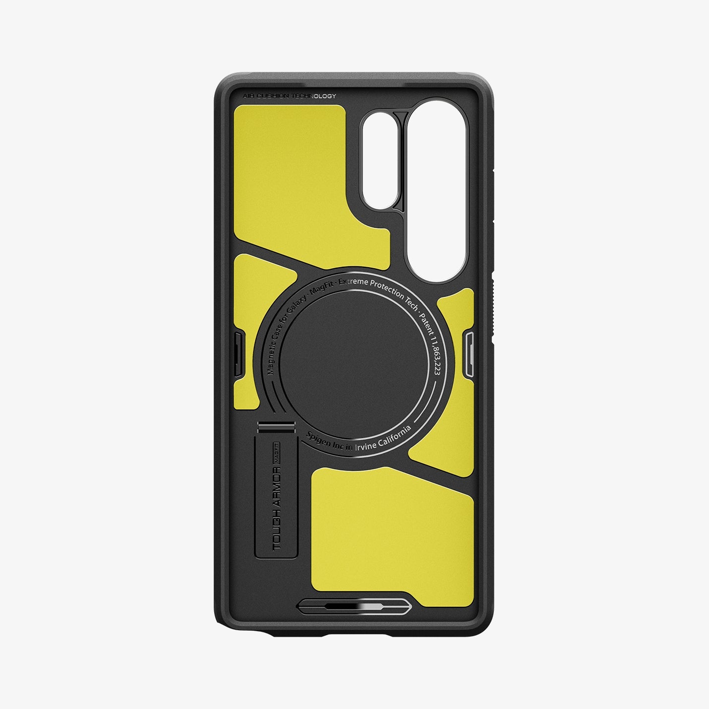 ACS08964 ACS09008- Galaxy S25 Ultra Case Tough Armor AI (MagFit) in Black showing the inner