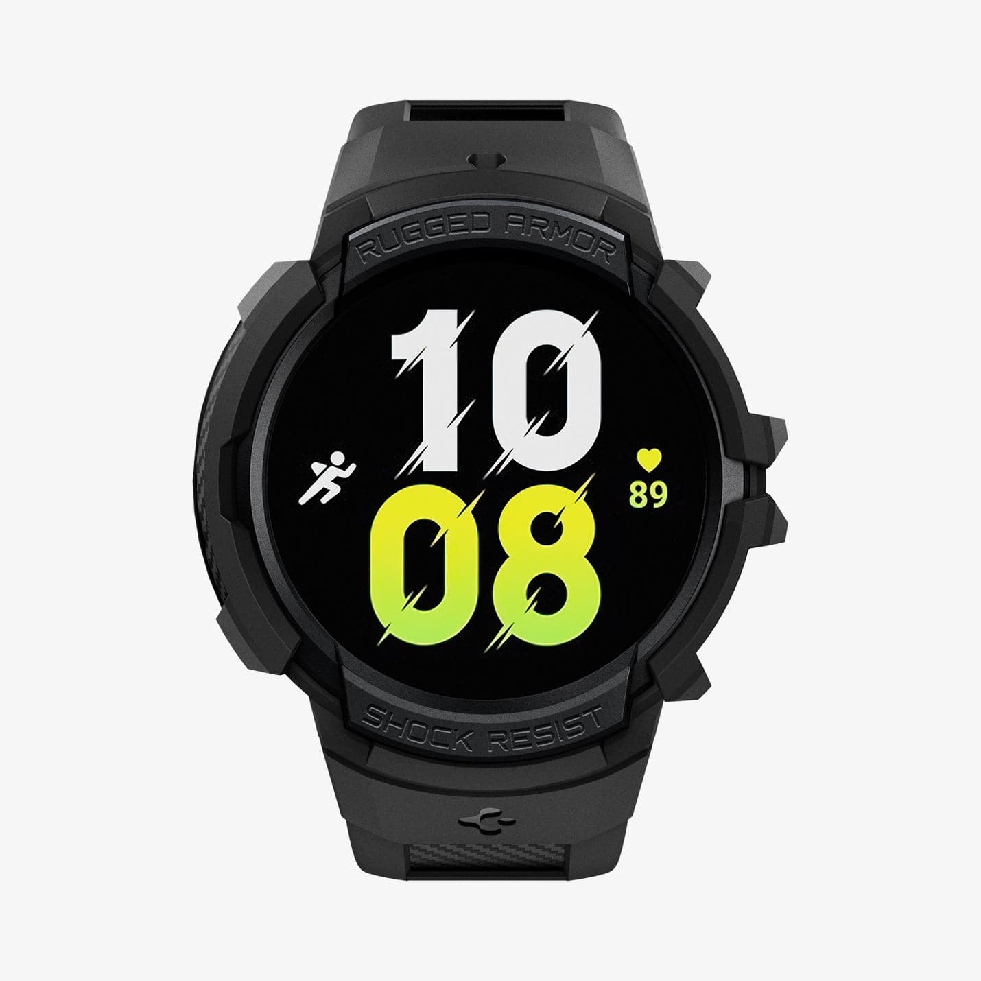 ACS03831 - Galaxy Watch 5/4 (40mm) Case Rugged Armor Pro in black showing the front