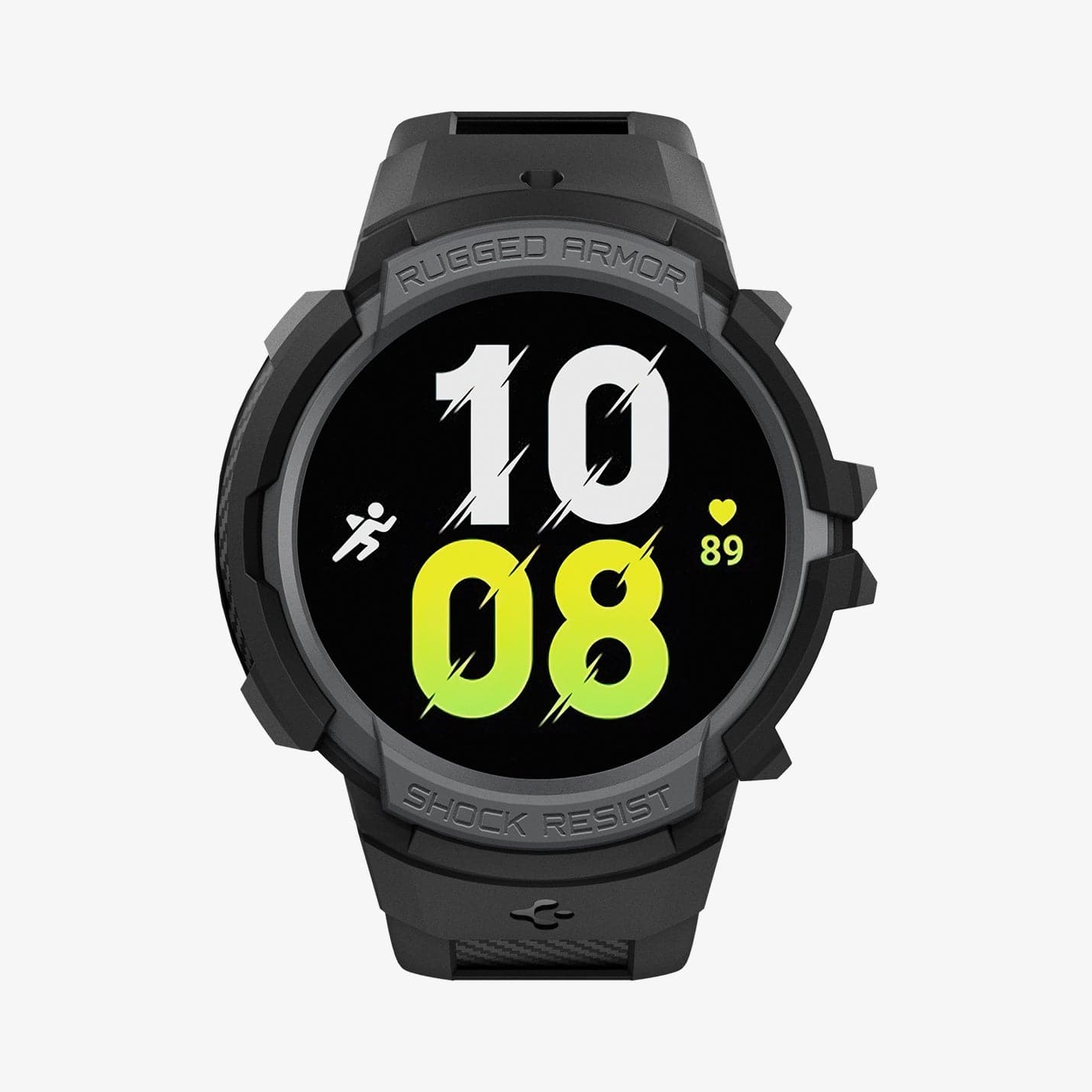 ACS03165 - Galaxy Watch 5/4 (40mm) Case Rugged Armor Pro in charcoal gray showing the front
