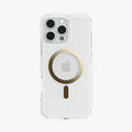 ACS08132 - iPhone 16 Pro Case Ultra Hybrid (MagFit) in Gold showing the back