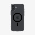 ACS08206 - iPhone 16 Case Ultra Hybrid (MagFit) in Black showing the back