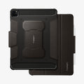 ACS01025 - iPad Pro 11-inch (2022) Rugged Armor Pro in Gunmetal showing the back and partial front with s-pen attached