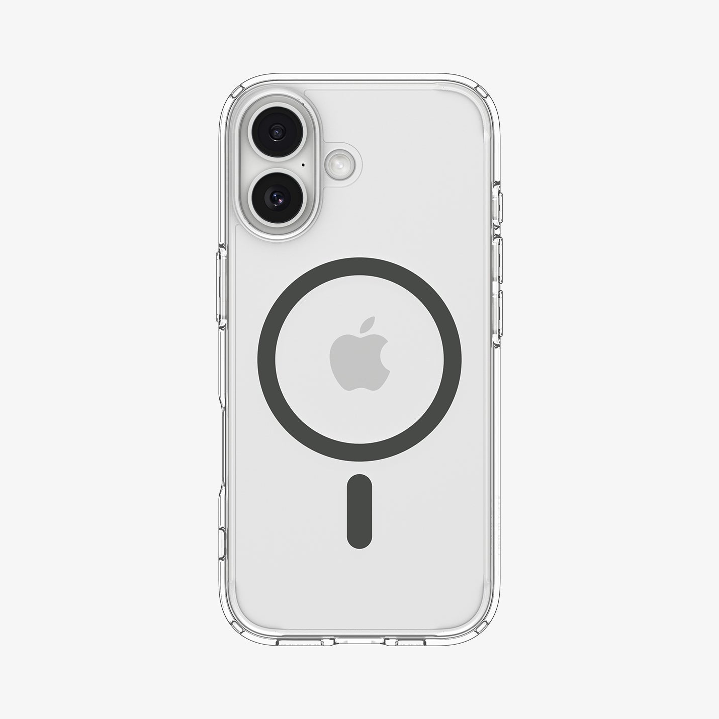 ACS10083 - iPhone 17 Ultra Hybrid (MagFit) in Clear Graphite showing the back