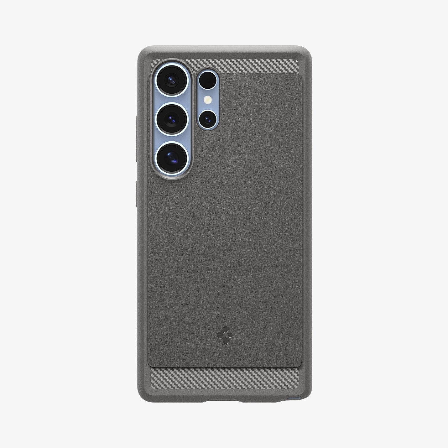 ACS08952 - Galaxy S25 Ultra Case Rugged Armor (MagFit) in Marble Gray showing the back